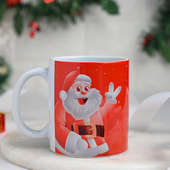 Red Colour Cutomised Mug For Christmas