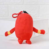 Back view of Red minion teddy