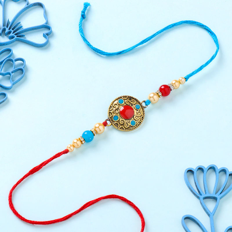 Red N Blue Designer Rakhi