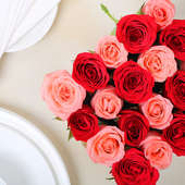Red and Pink Flowers for Valentines Day