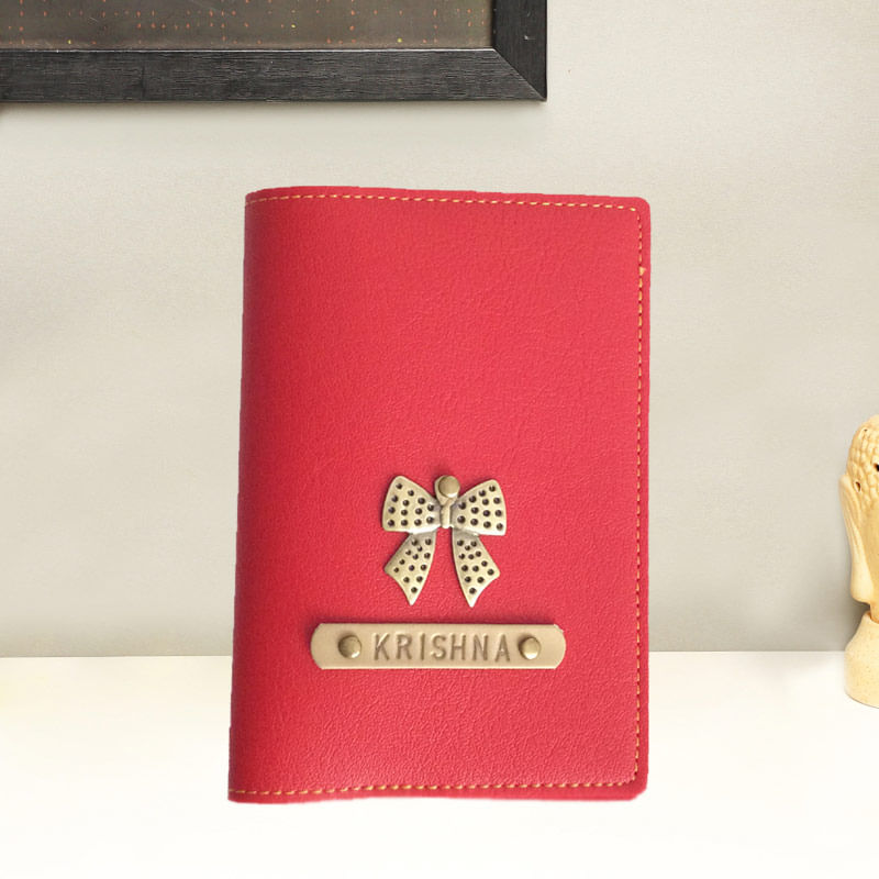 Red Personalised Passport Cover