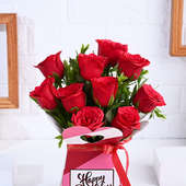 Red Radiance Birthday Roses