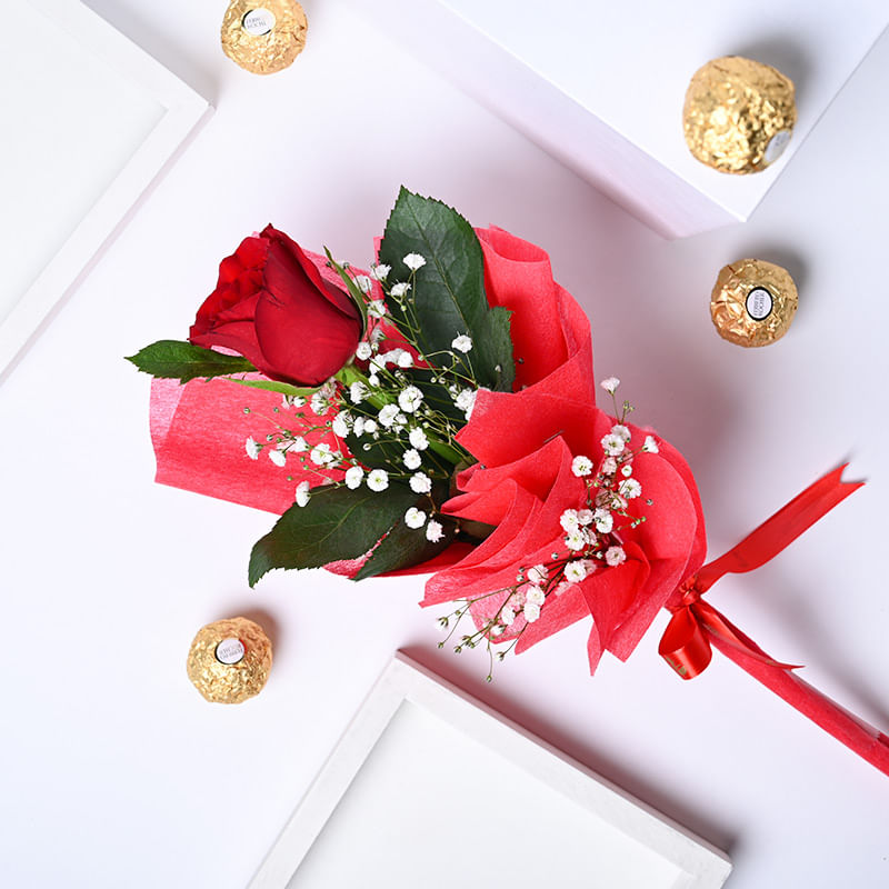 Red Rose and Ferrero Rocher