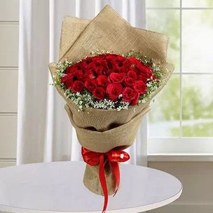 Order Red Rose Golden Jubilee Gift for Valentine