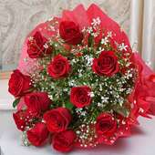Red Roses Flower Bouquet Online