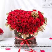 Red Roses With Golden Stories