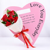Red Roses Wrapped In Heartfelt Devotion