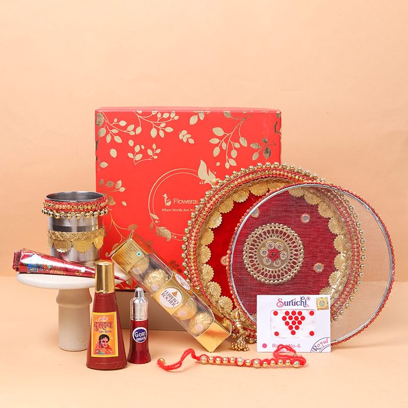 Buy karwa cahuth sargi thali online