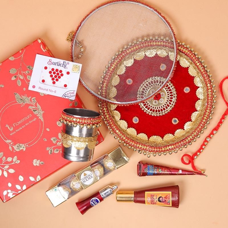 Top View Buy Karwa Cahuth Gifts Sargi Online
