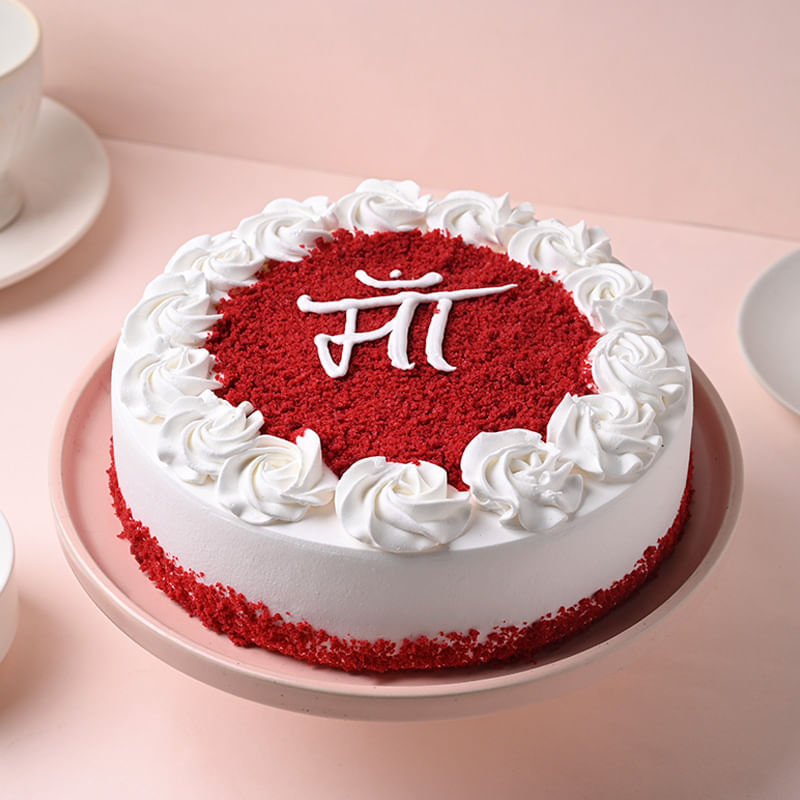 Red Velvet Maa Special Cake