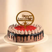 Red Velvet Marriage Anniversary Cake