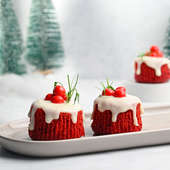 Red Velvet Merry Christmas Cupcake