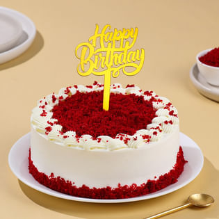 Red Velvet Crumb Birthday Cake