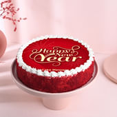 Red Velvet Happy New Year Poster Cake