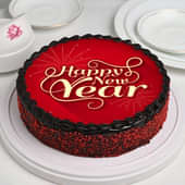 New Year Red Velvet Cake