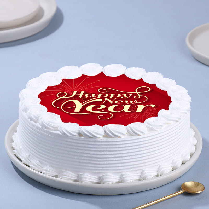 Happy New Year Poster Cake