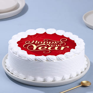 Happy New Year Poster Cake