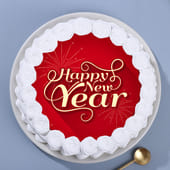 Happy New Year Poster Cake
