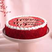 Red Velvet Love Women'S Day Cake