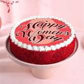 Red Velvet Love Women'S Day Cake