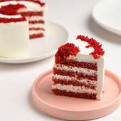 Order Red Velvet Mini Cake - Sliced View of Cake