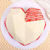 Heart Shaped Eggless Pinata Cake Online