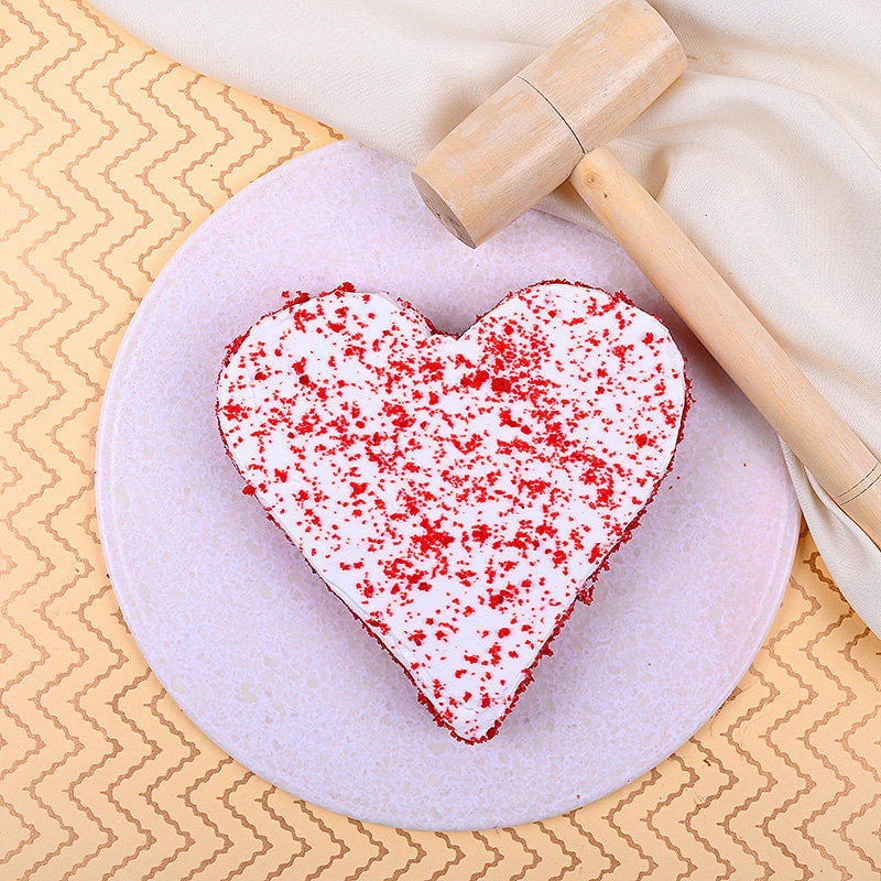 Heart Shaped Eggless Pinata Cake