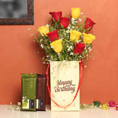 Birthday Flower Box With Chocolates