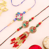 Regal Bhai Bhabhi Rakhis With Ganesha Kids Rakhi