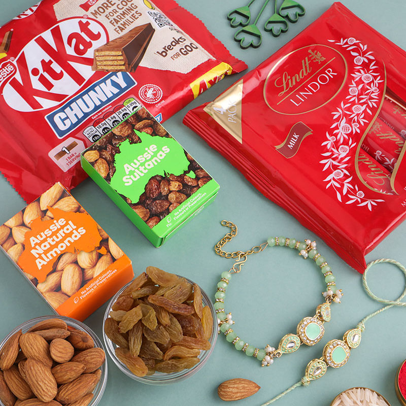 Regal Bhaiya Bhabhi Rakhi With Chocolate N Treat