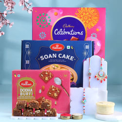 Regal Family Rakhi Set N Classic Sweets Hamper