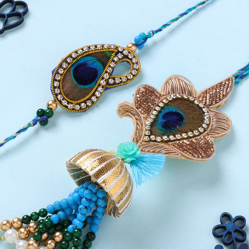 Regal Mor Pankh Bhaiya Bhabhi Rakhis