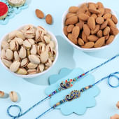 Regal Rakhi Duo With Nutty Treats
