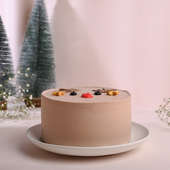 Reindeer Xmas Chocolate Mini Cake - Side View