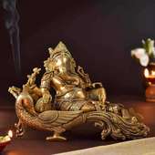 Relaxing Lord Ganehsa Idol
