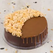 Caramel Drizzle Chocolate Cake