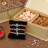 Set of 3 Designer Rakhi Premium Box - Rich Rakhi Signature Box