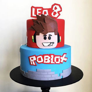 Roblox Theme Fondant Cake