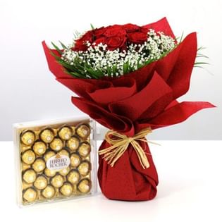Rocher Decennial Red Roses for Valentine