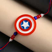 Send Captain America Shield Rakhi in India - Rocher With Captain America Rakhi
