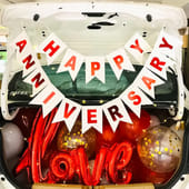 Romance Burst Anniversary Balloon Decor