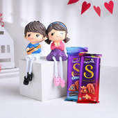 Romantic Couple Dolls N Chocolate Duo