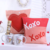 Romantic Cushions N Mugs With Ferrero Rocher