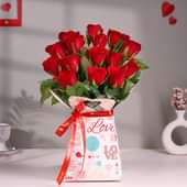 Romantic Desires In Red Roses