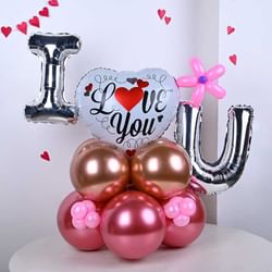Romantic Expressions Valentine Balloon Decor