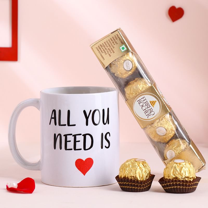 Romantic Mug N Chocolate Combo