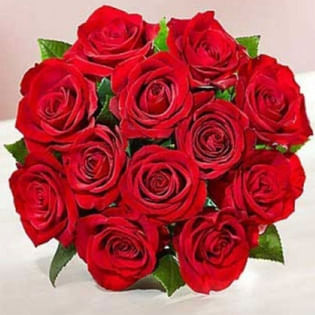 Romantic 12 Red Rose Boquet