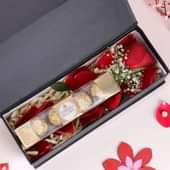 Romantic Red Roses N Chocolates Gift Set