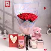 Romantic Roses N Bites Gift Set