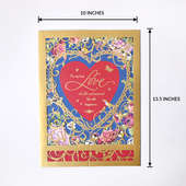 Romantic Valentine Day Greeting Card back view